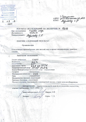 экспертиза меда